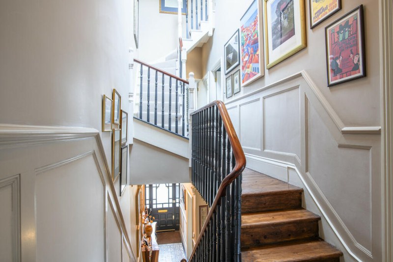 Staircase and wall panelling at Chevening Road